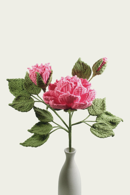 Oil-Painted Peony